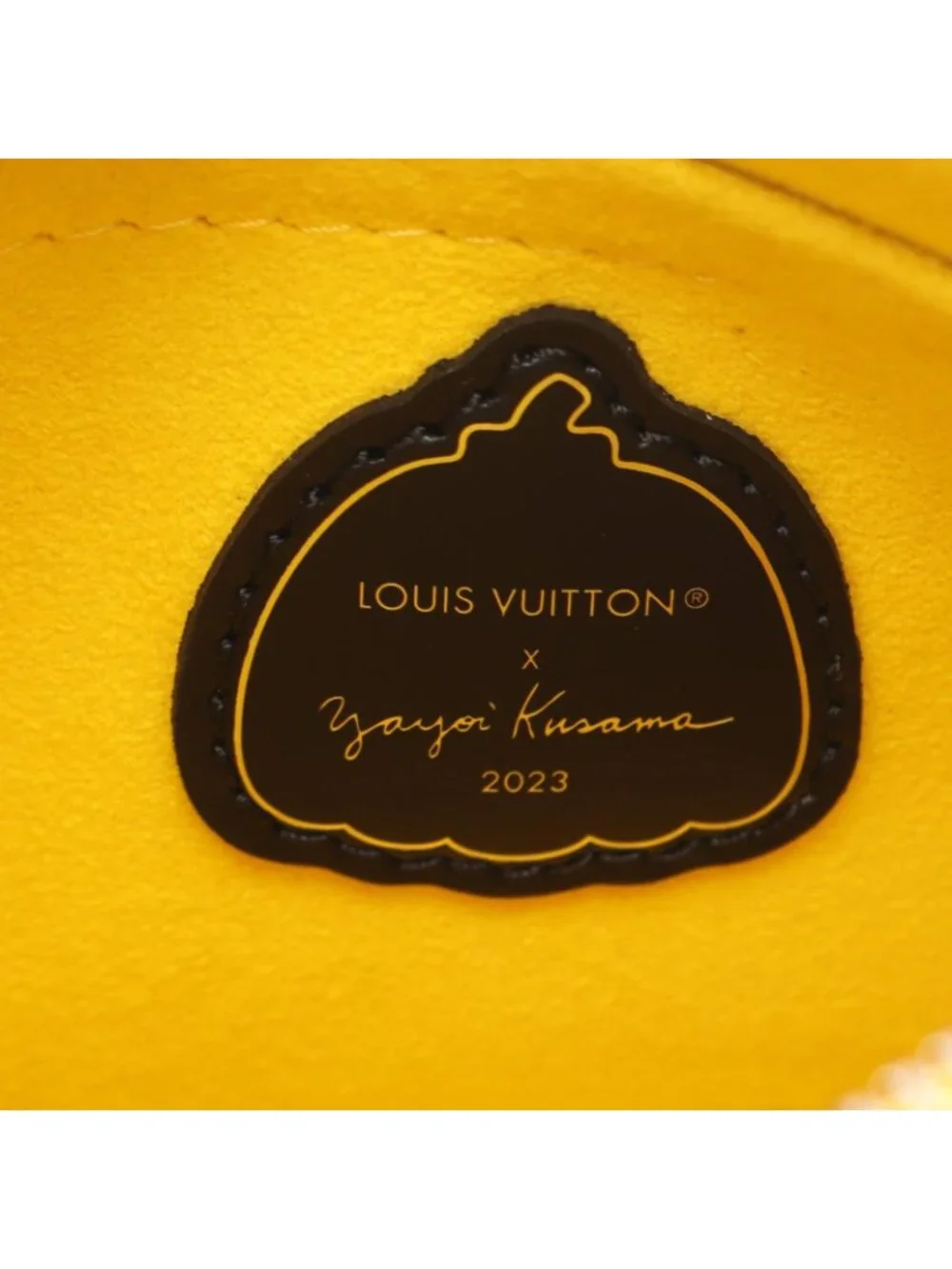 Louis Vuitton Handbag Yayoi Kusama Marais Rini Epi Jaune 2-Way Leather LV